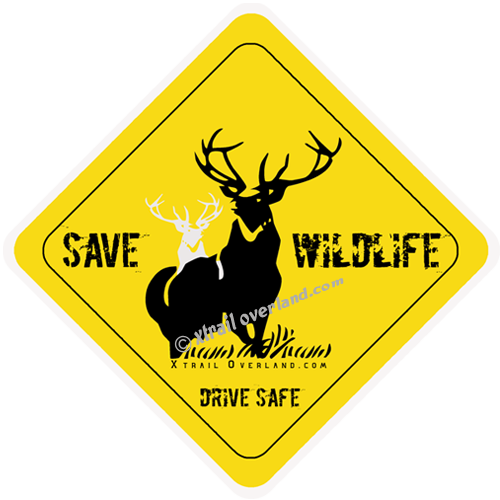 Save Wildlife, Wildlife Safety Awareness Reflector Stickers