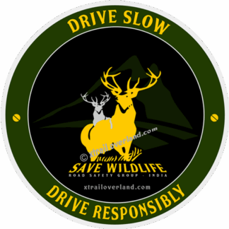 Drive Slow, Drive Responsibly (Save Wildlife). Reflector Stickers for Motorcycles, Cars, Jeeps, SUV's