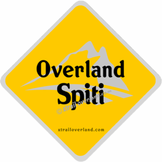 Overland Spiti Valley. Reflector Stickers for Motorcycles, Jeeps, Cars & SUV's