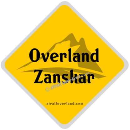 Overland Zanskar Valley. Reflector Stickers for Motorcycles, Jeeps, Cars & SUV's