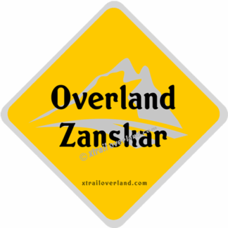 Overland Zanskar Valley. Reflector Stickers for Motorcycles, Jeeps, Cars & SUV's