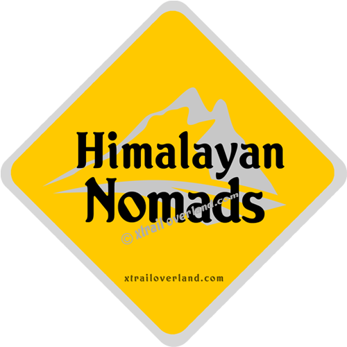 Himalayan Nomads. Reflector Stickers for Motorcycles, Jeeps, Cars & SUV's