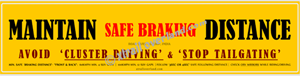 Maintain Safe Braking Distance Gap (Car/SUV/Jeeps Bumper Reflector Stickers)