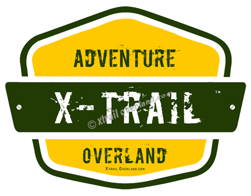 X-trail | Adventure | Overland. Reflector Stickers for Motorcycle, Cars, Jeeps & SUV's