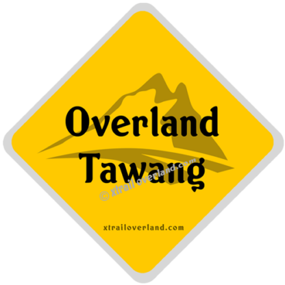 Overland Tawang. Reflector Stickers for Motorcycles, Jeeps, Cars & SUV's