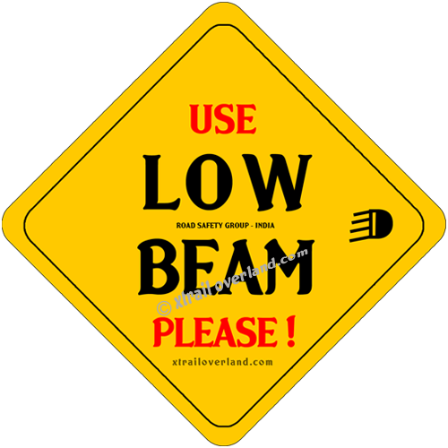 Use Low Beam (Yellow Reflector). Reflector Stickers for Jeeps, Cars & SUV's